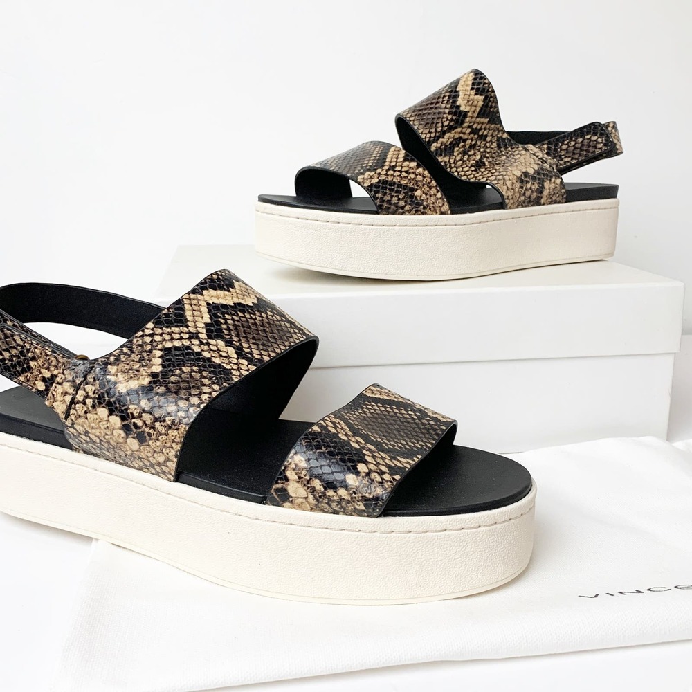 NWT Vince Snake Skin Platforms SZ 9.5